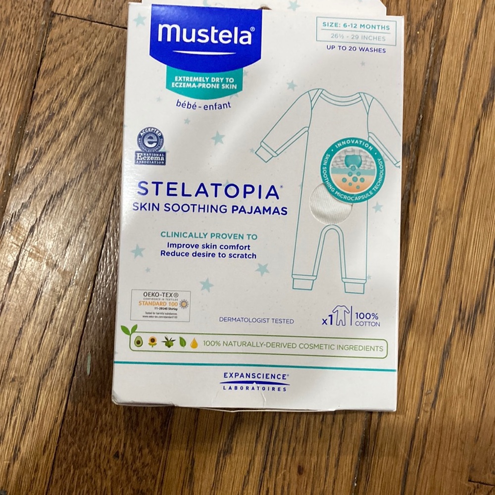 Skin soothing pajamas for dry skin to Eczema 6-12mo